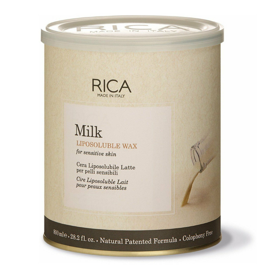 Rica Milk Liposoluble Wax for Sensitive Skin,800 ml (28.2 fl oz)-Soft Wax